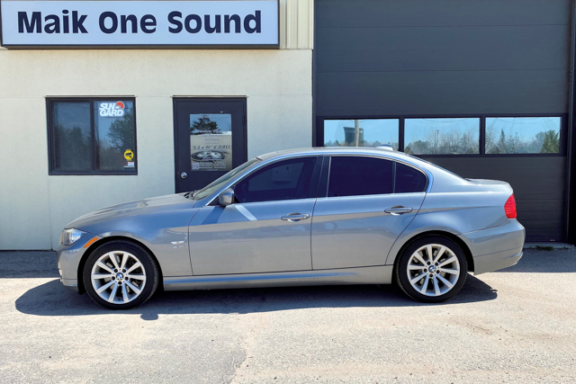 2010 BMW 335i with professional window tint in North Bay